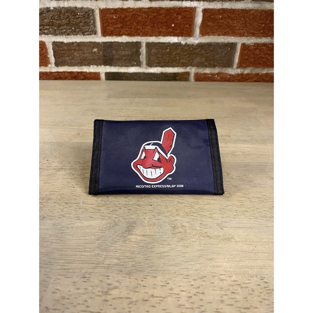 Vintage RICO MLB Cleveland Indians Officially Licensed Nylon Tri-fold Wallet
